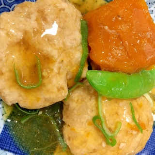 モチモチ！鶏ひき肉とレンコンのあんかけ団子